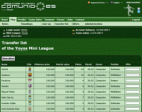 Screenshot transfer list